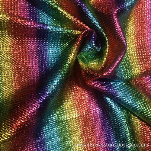 Hotsale Custom Digital Printing Rainbow Design Bullet Fabric